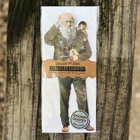 Quotable Notables - Lot of 5 Blank Notecards with Quote Stickers - Picture 2 of 11